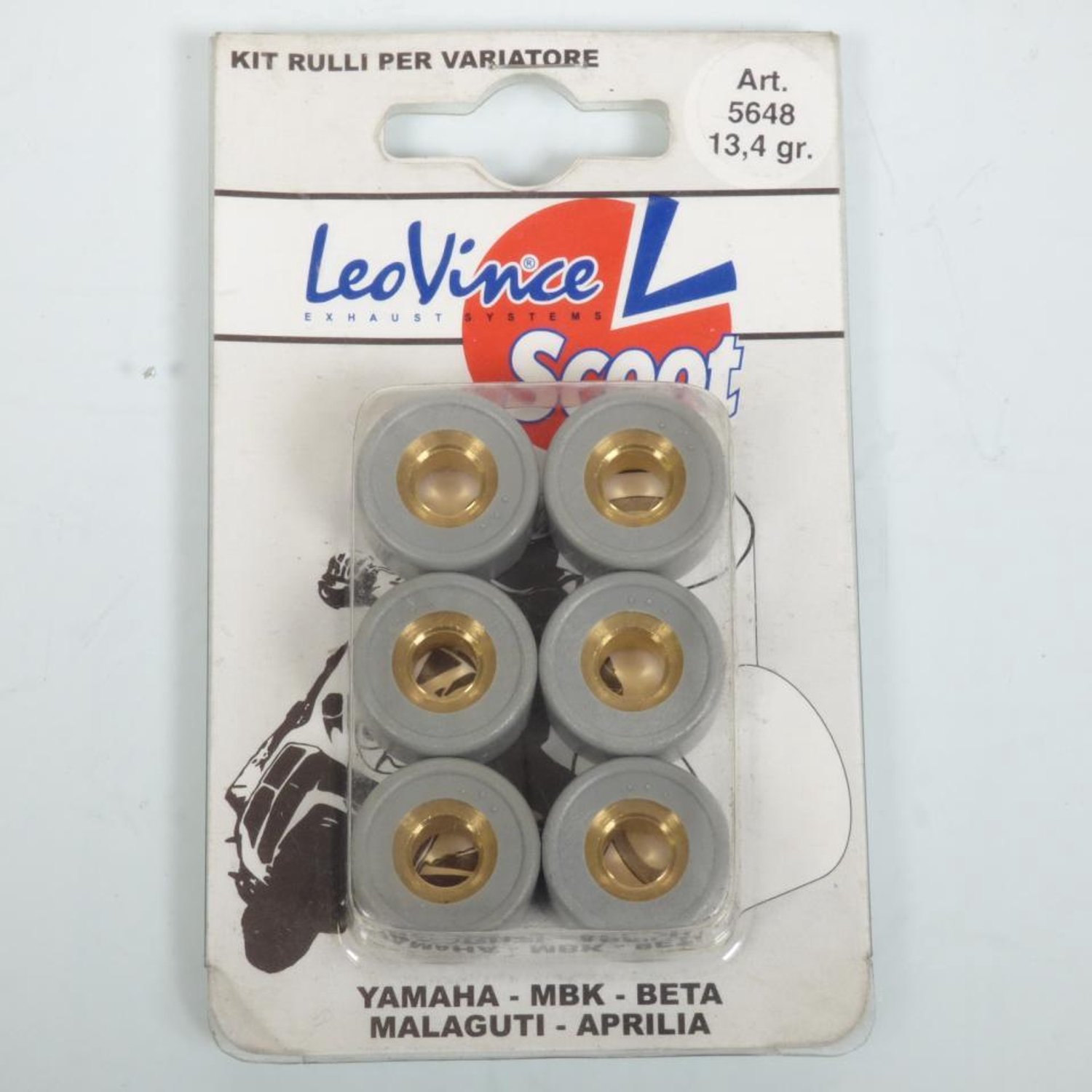 Variateurrol Leovince voor Scooter Aprilia 250 Leonardo ST 2001 20x12 13.4Grs Nieuw