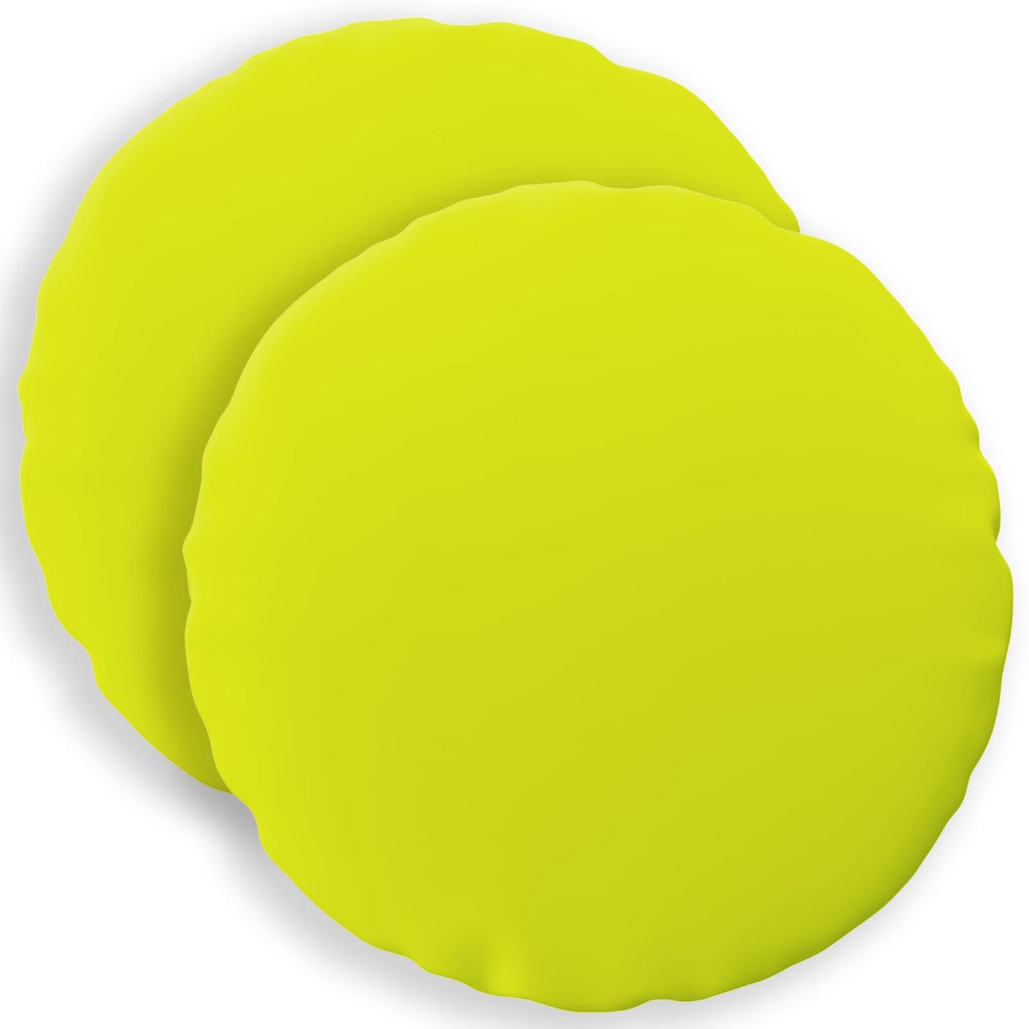 vidaXL Dekenkussen - 2 - st - HEERLEN - Heldere - Groen. - Diam. - 50 - cm - Polyester Helder groen