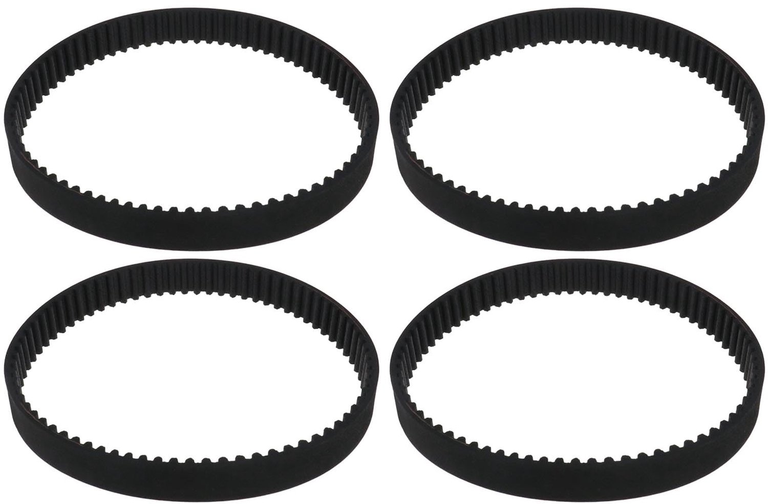 aandrijfriem - stofzuiger vervangonderdeel - rubberen riem - zwart - 4x riemen - geschikt voor Dyson DC25 - 225 mm binnenomtrek