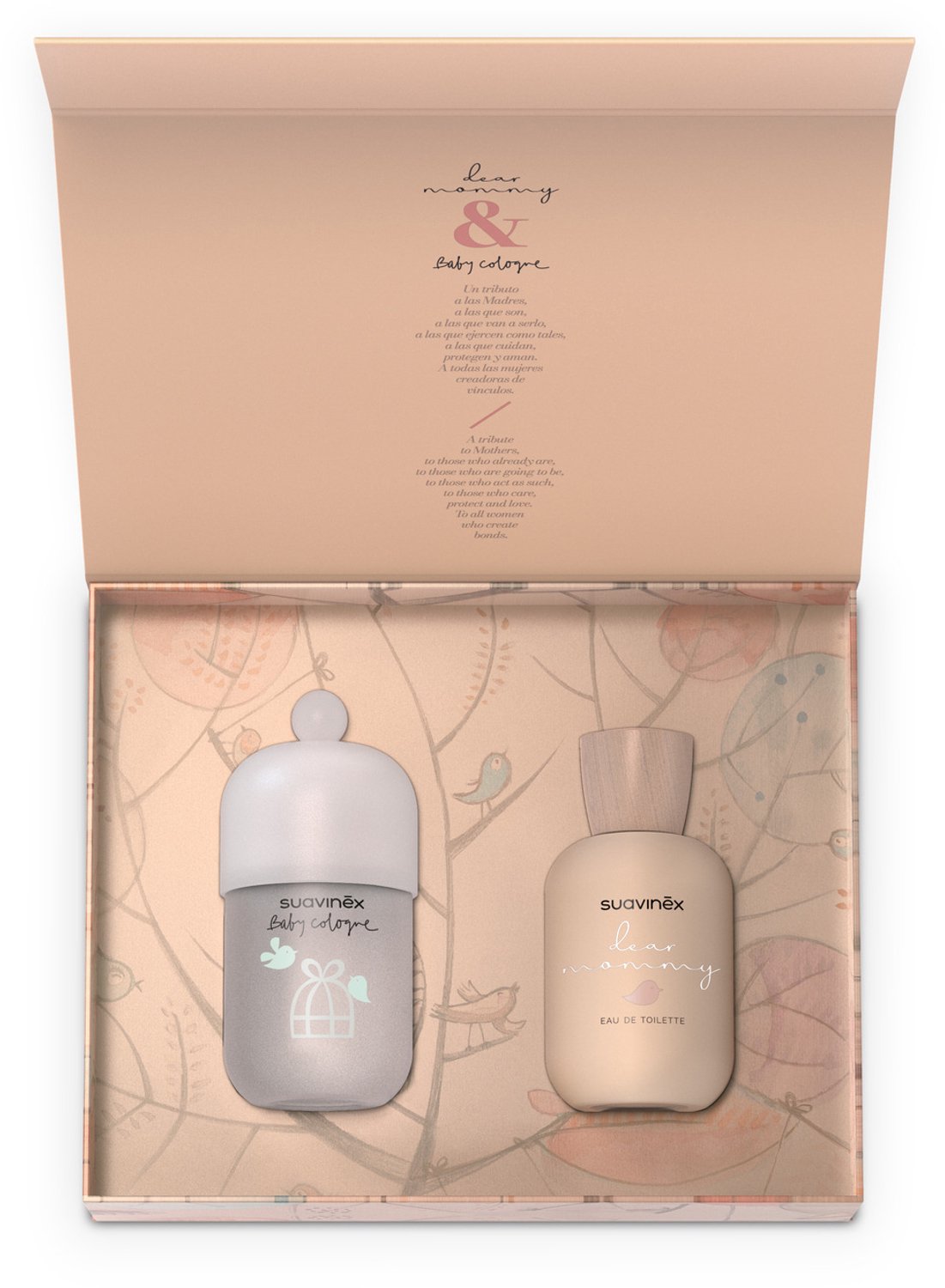 Suavinex Dear Mommy Geschenkset - Cadeauset voor Nieuwe Mama's met Verzorgingsproducten en Accessoires - Herbruikbare Geschenkdoos - Kraamcadeau voor Geboorte, Kraambezoek of Babyshower - Roze/Wit