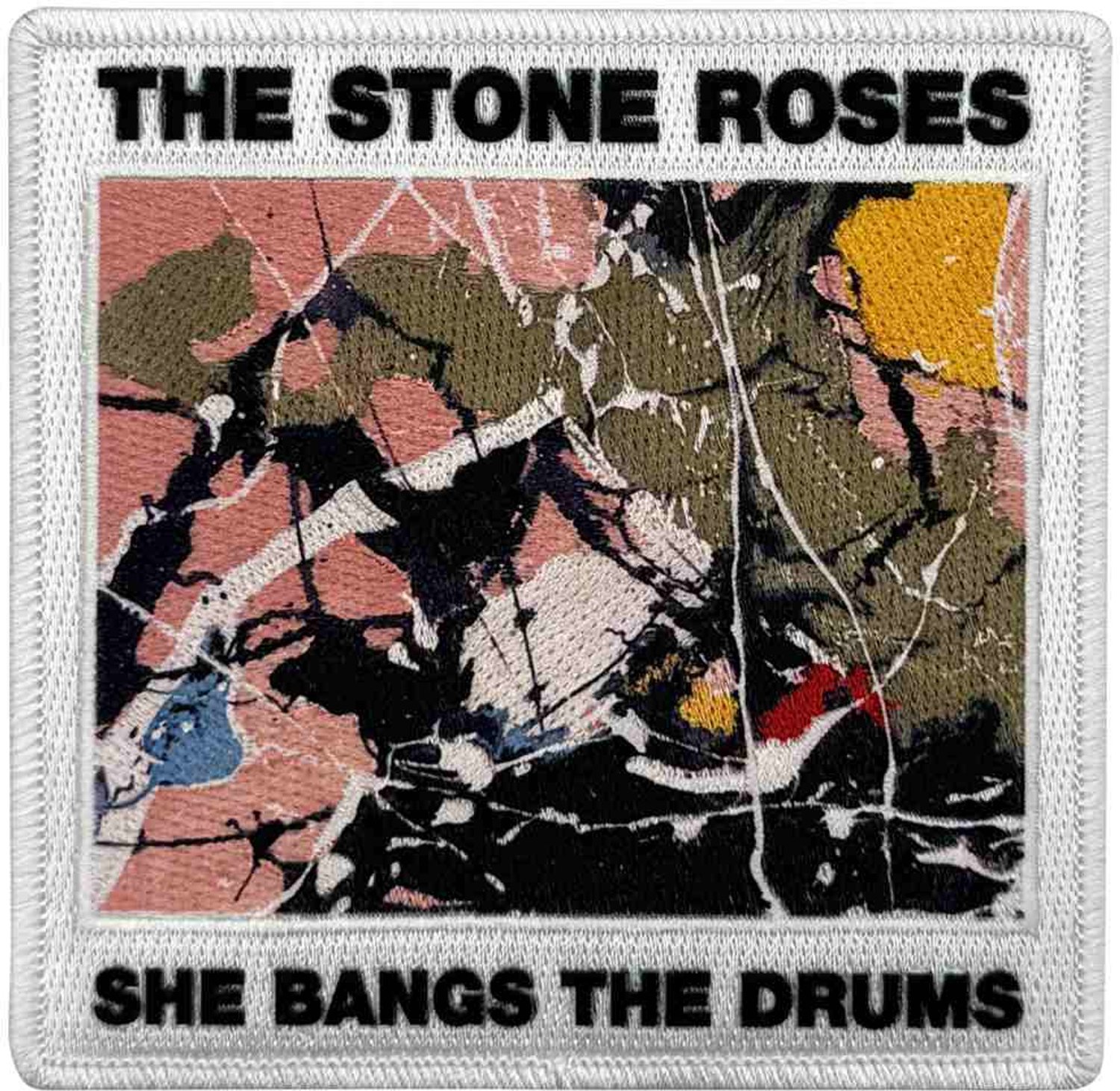 The Stone Roses - She Bangs The Drum Patch - Wit/Multicolours