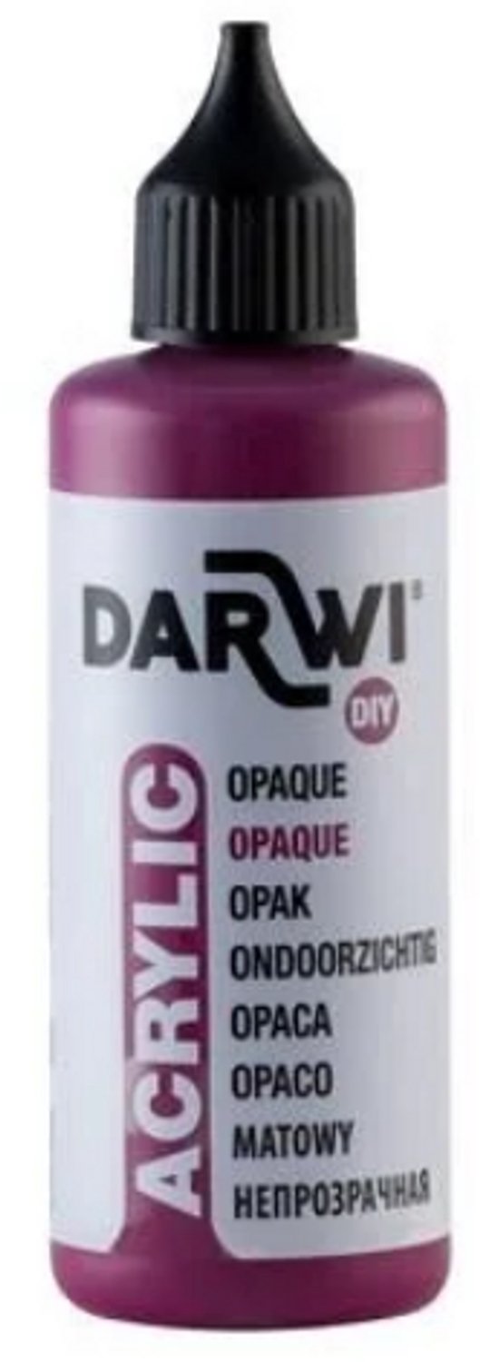 Darwi opaque acrylverf bordeaux wijnmoer rood 411