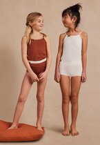 Ten Cate Basics organic cotton stretch shorts deer fur 2-pack voor Meisjes | Maat 134/140