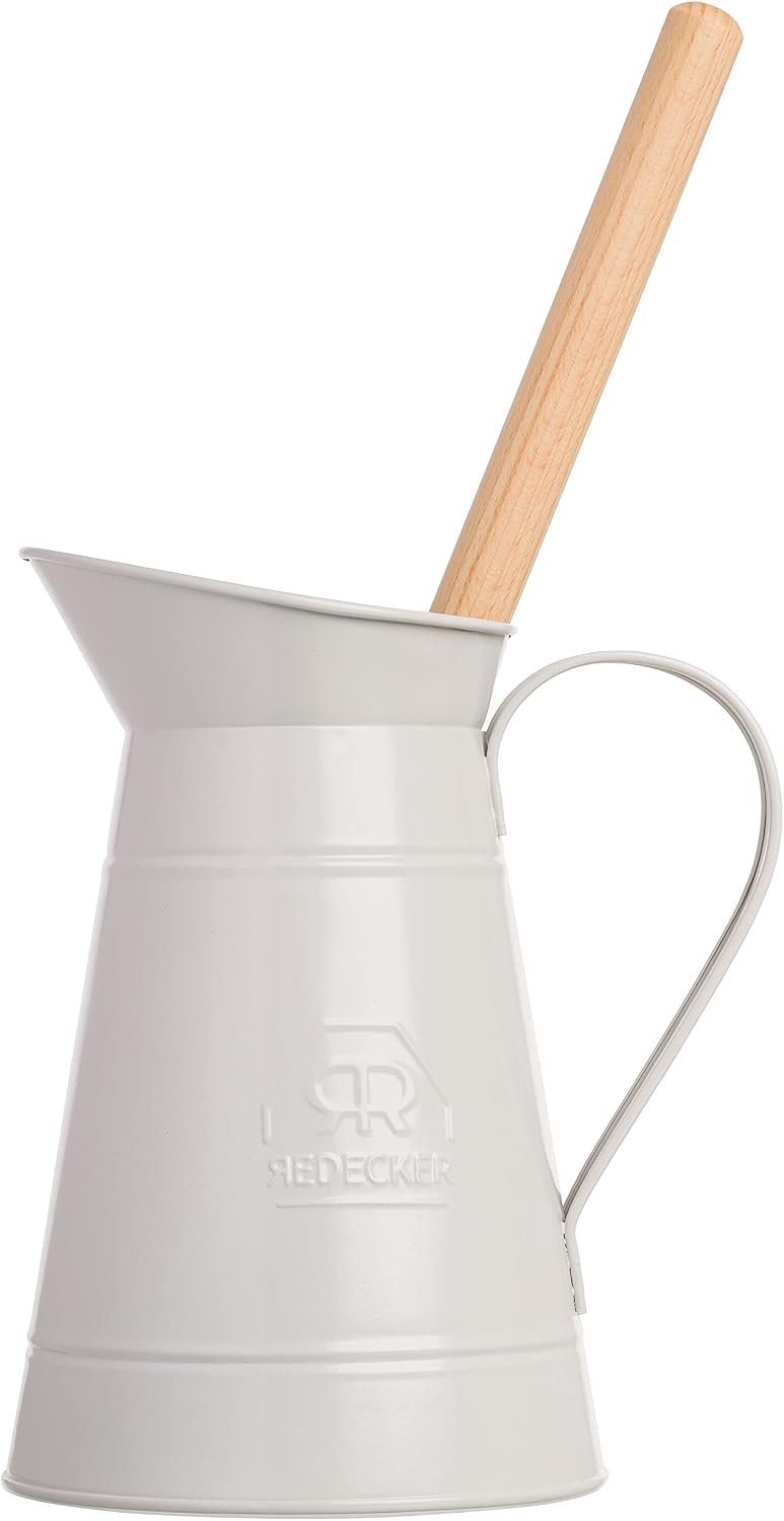 Redecker Toiletborstel met Metalen Kan (Wit)