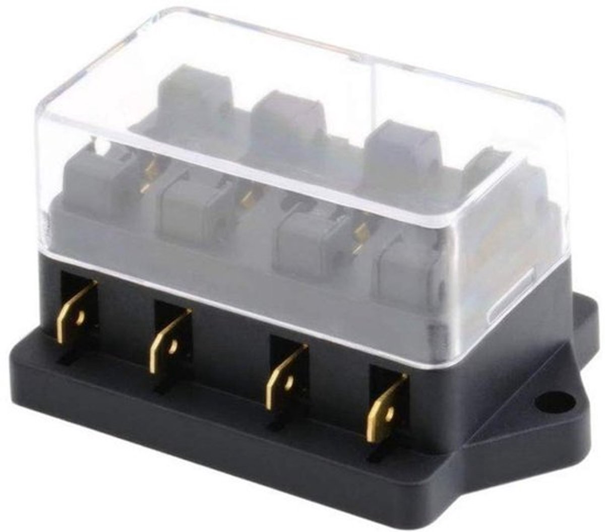Allecto 4-Weg Fuse Box Waterdichte Auto Fusehouder Geschikt 4-way