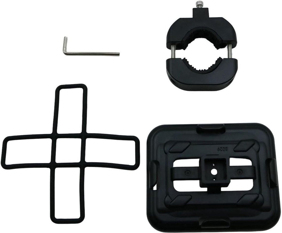 Draagbare metalen houder voor Bluetooth luidsprekers, verstelbare riemhouder met mesh zak, ideaal voor fietsen en outdoor activiteiten