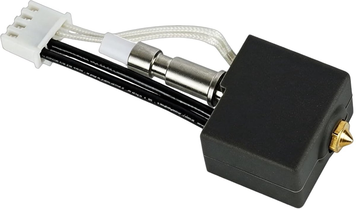 3D Printer Hotend met 0.5mm Messing Nozzle voor Snelle Verwisseling, Ideaal voor Precisieprinten en Verbeterde Printkwaliteit
