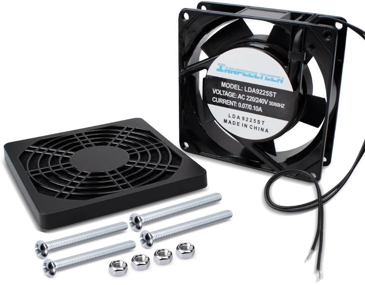 Elektrische Koelventilator - 1 - 92 x 92 x 25 mm - PBT-Kunststof - Voor IJsmachines en PC's