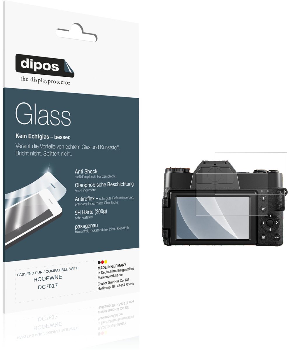 dipos – 2x Matte Pantserfolie geschikt voor HOOPWNE DC7817 | 9H Screenprotector