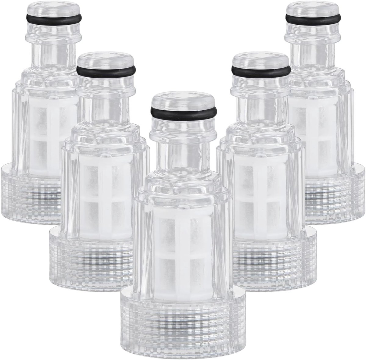 Set van 5 Waterfilter Accessoires voor Hogedrukreiniger - Inlaatfilter 3/4 voor Tuin en Irrigatie, Verbeterde Waterkwaliteit en Efficiëntie