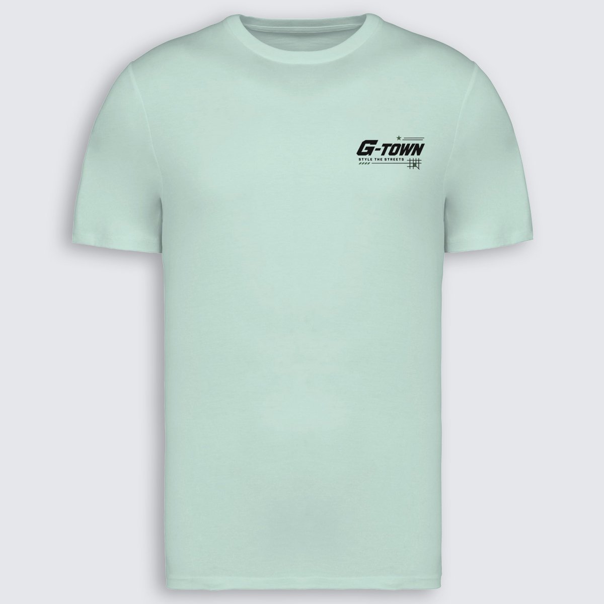G-TOWN Style The Streets – T-shirt – Heren – Maat XXL – Groen