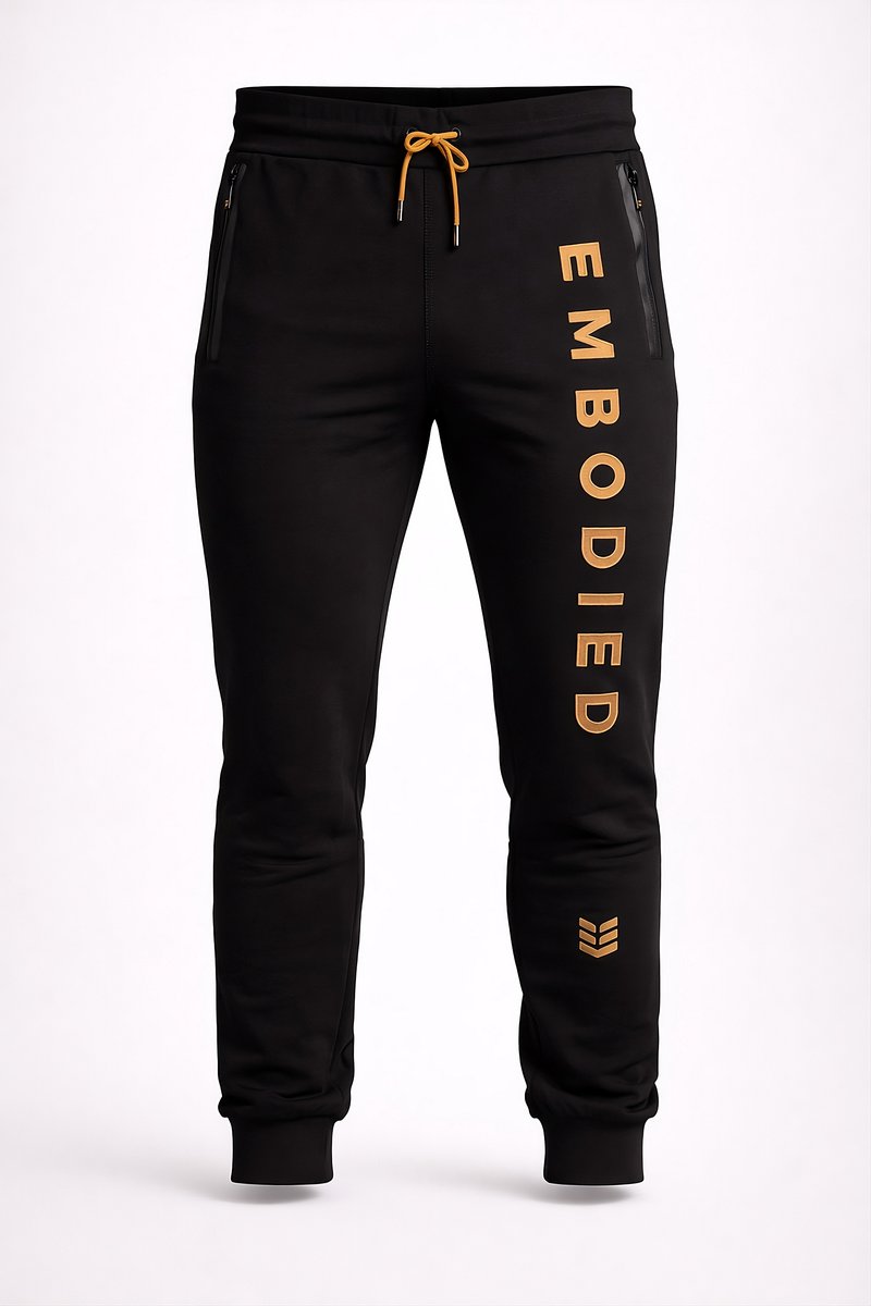 Empire Embodied Venus Trainingsbroek Dames - High Waist Squat Proof - Sportbroek voor Fitness en Yoga - 75% Biologisch Katoen - Zwart - Maat XXL