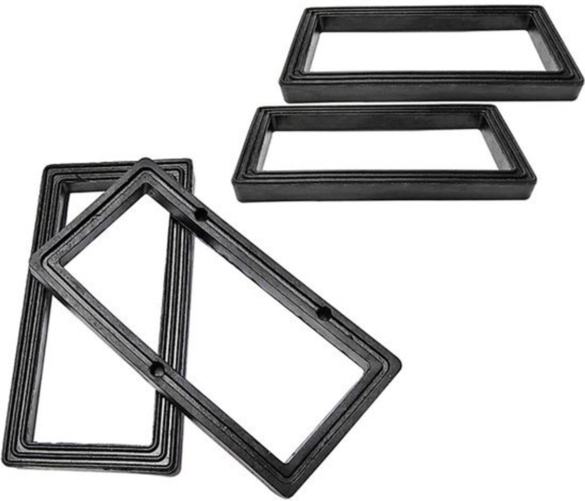 Dailygoody - 4 Stuks Rectangular Rubber Gaskets - Dichtingsringen