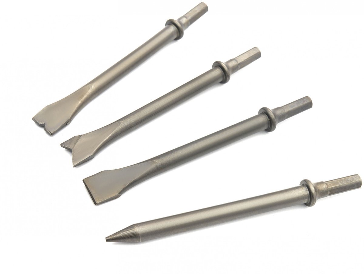 HBM beitelset tbv 2 in 1 pneumatische naaldbikhamer