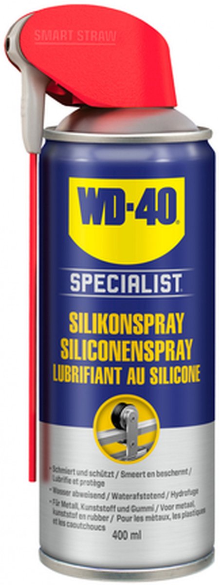WD-40 Specialist® Siliconenspray - 400ml - Smeermiddel - Siliconenvet - Voor hogedruk apparatuur