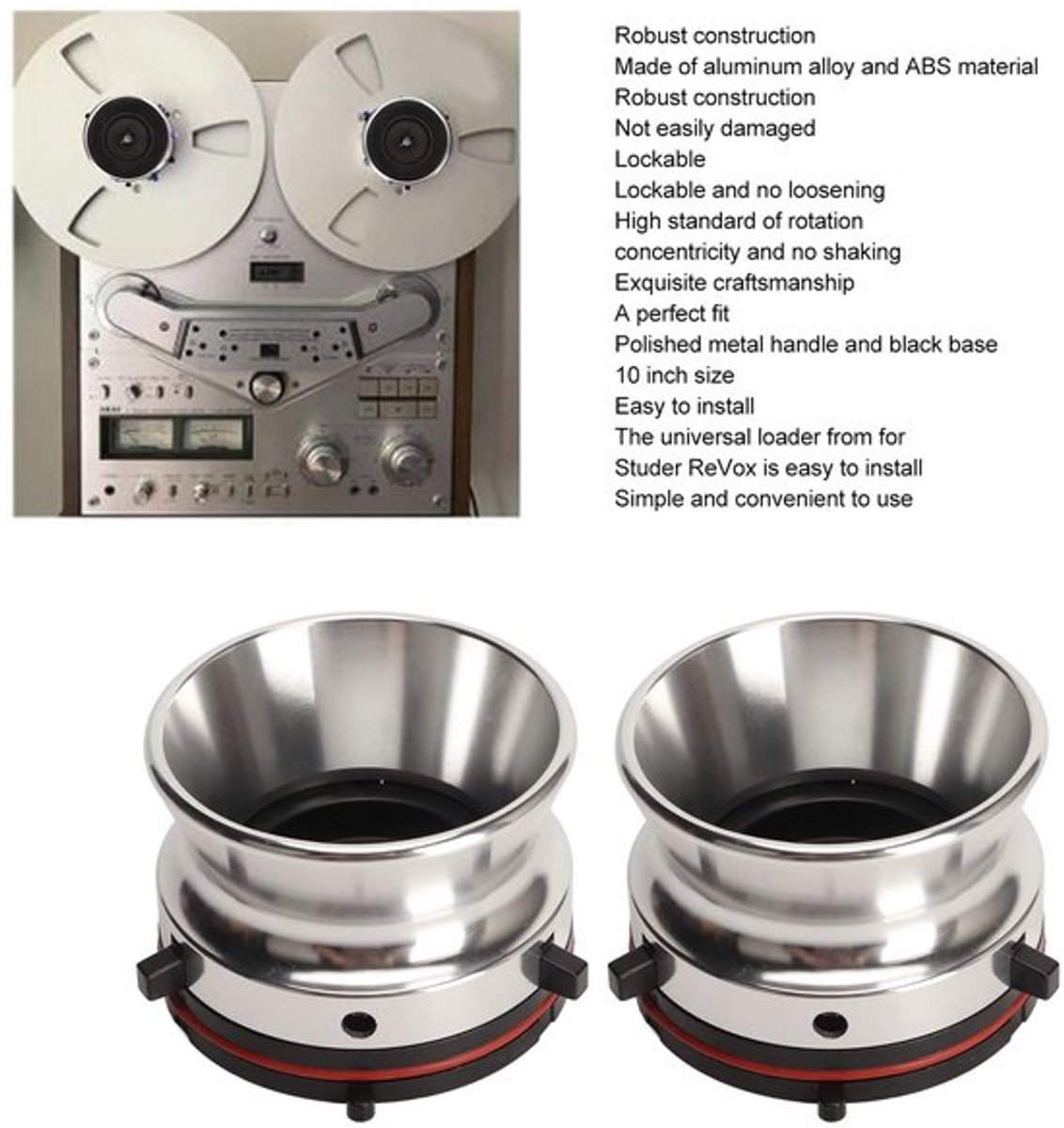 OmGoods - Dailygoody - Reel Hub Adapters - Compatibel met 10 inch Tape Recorders