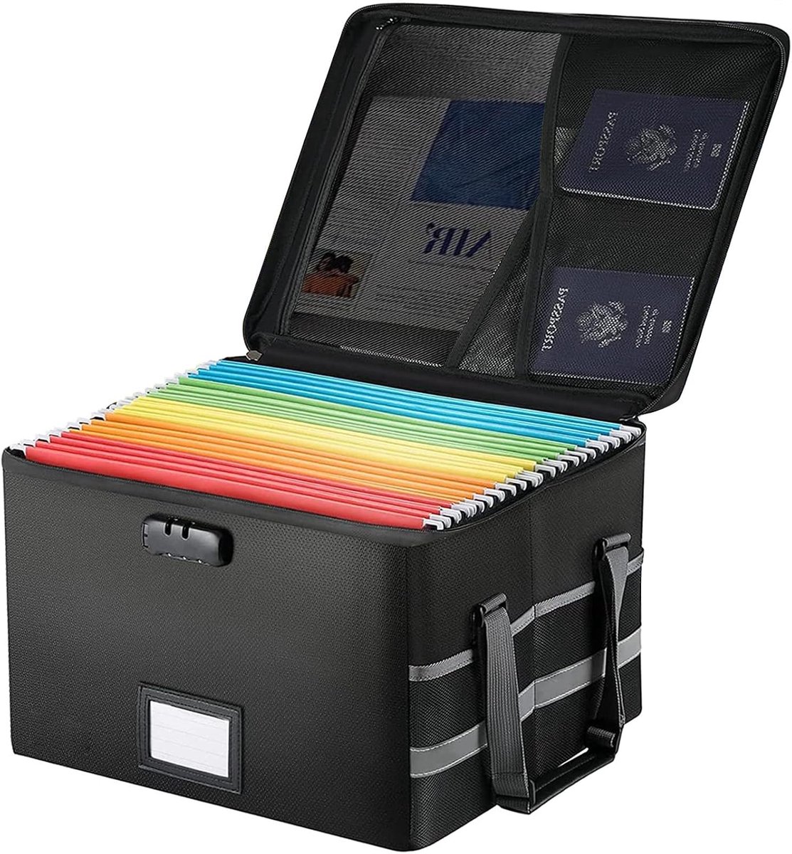 Brandwerende documentendoos, waterdichte documententas, documentendoos, brandveilig, waterdicht, documentorganizer - ShopVlot
