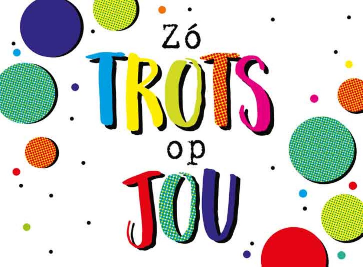 Luxe Wenskaart Trots Op Jou - Trotskaart - Wenskaarten - Fier - Proud - Stolz - Serie EyeCandy - Artige - Kaart - 1 Stuks - In Folie - Gratis Verzonden - 14,5x10.5cm