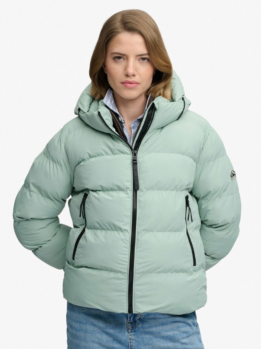 Superdry - Sportieve Capuchon Pufferjas - Dames - Gewatteerde jassen