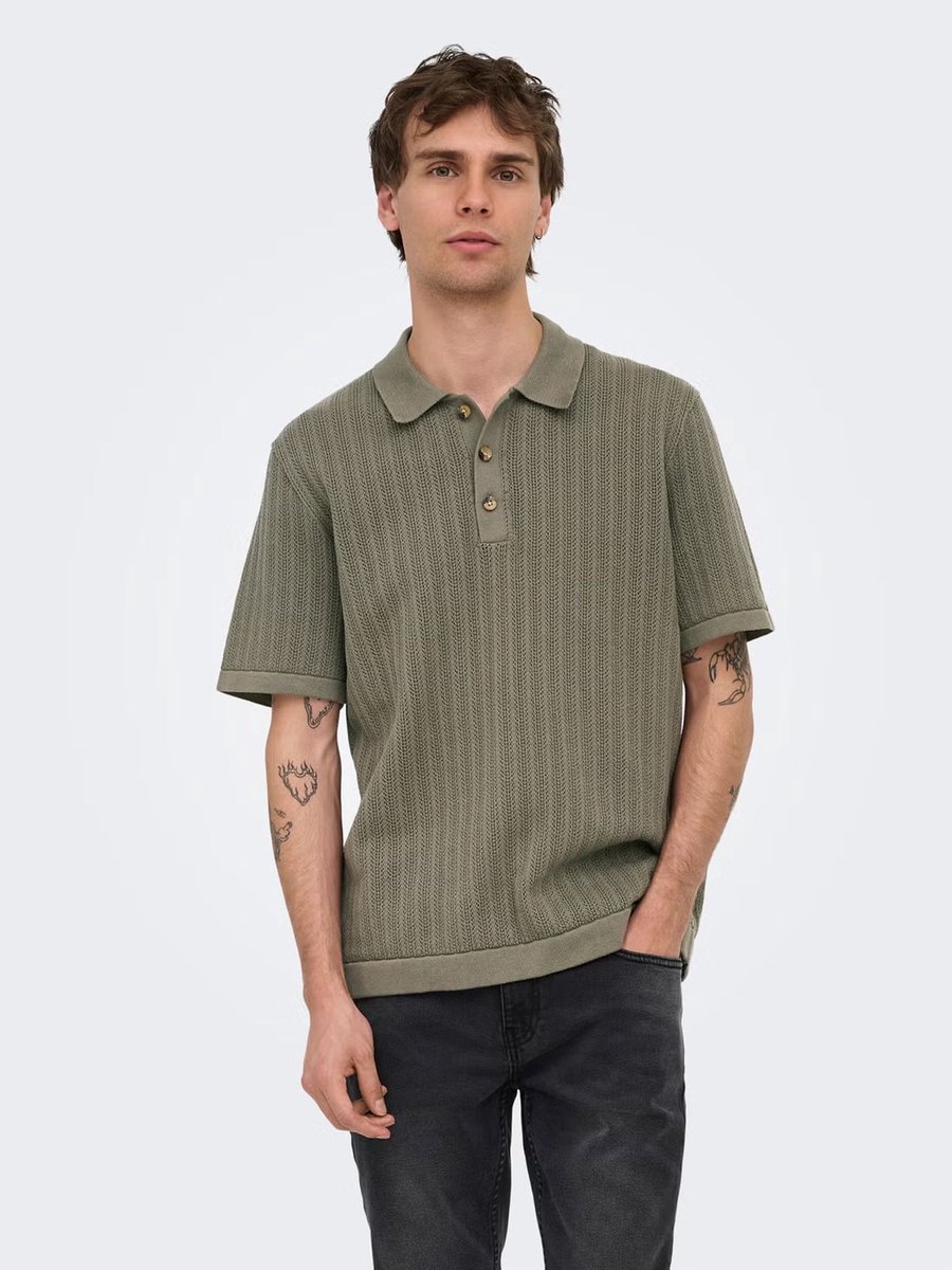 ONSMOON LS STRUCTURE POLO REG NOOS