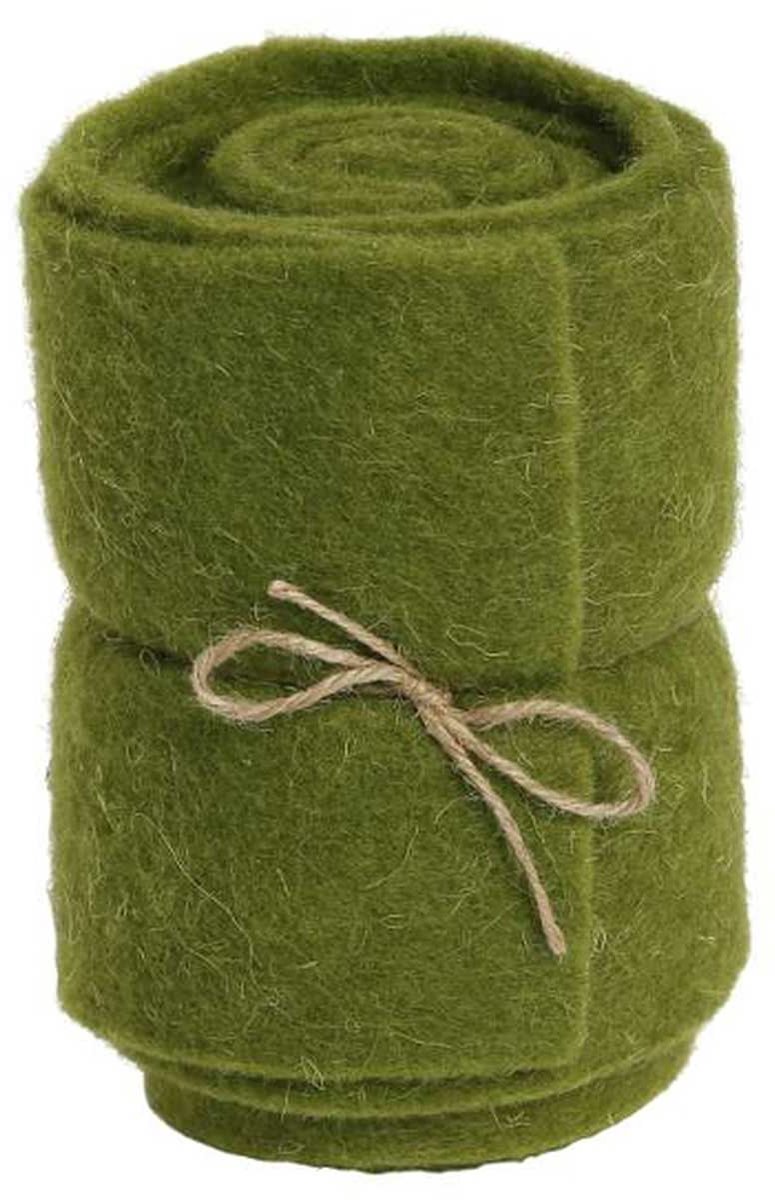 Posiwio decoband donkergroen 15 cm x 2 meter polyester