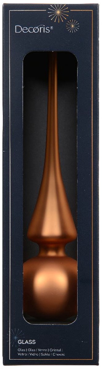 Piek glas d6h26 cm brandy II