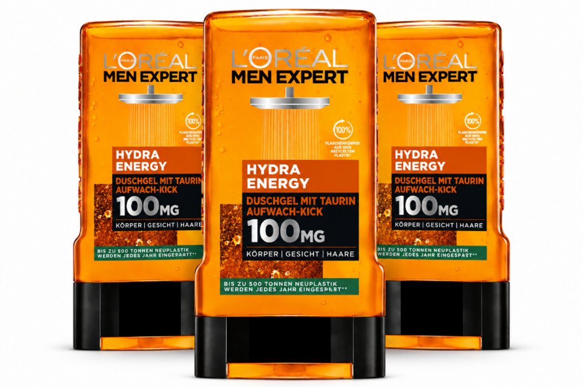 L'Oreal Men Expert - Showergel - Hydra Energy - 3X250ml