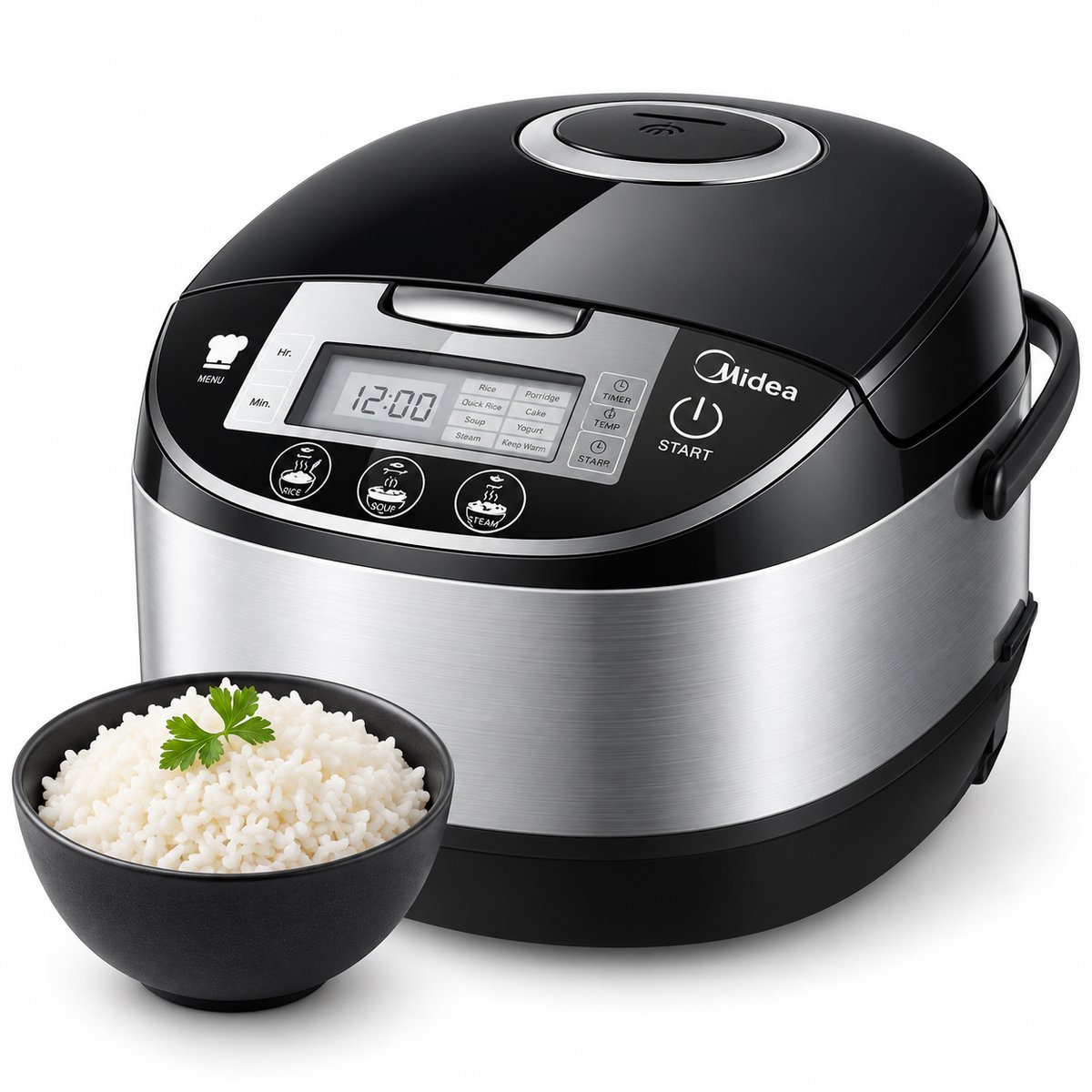 Currero Rice Cooker - Rijstkoker - Klein Model - Mini - Met Stoommandje - Automatisch - Warmhoudfunctie - Antiaanbak - 5l