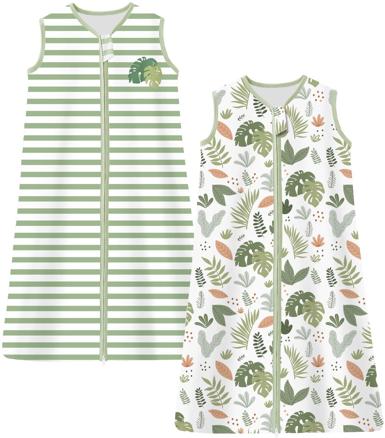 Set van 2 Zomerse Slaapzakken voor Baby's, 100% Katoen