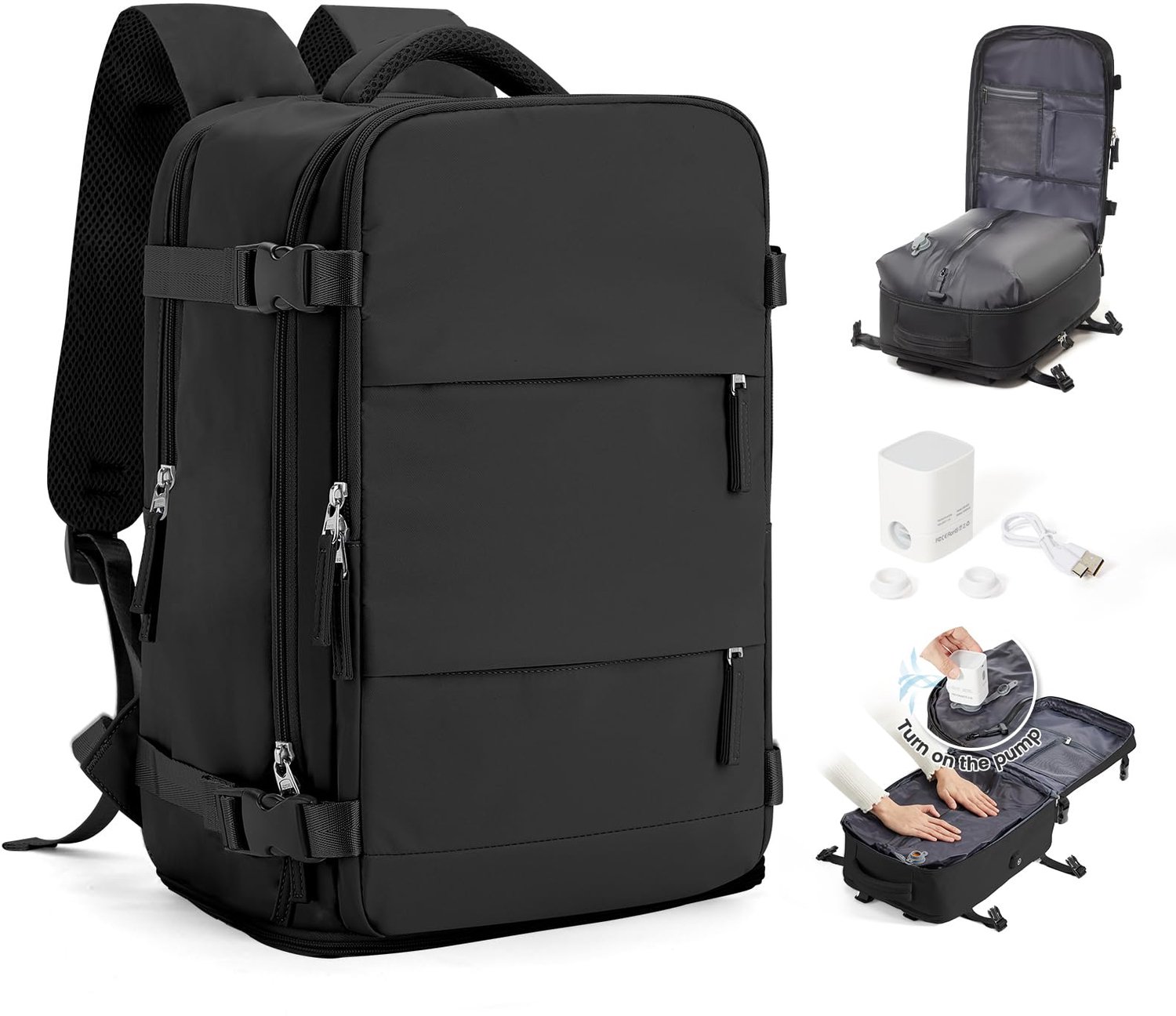 Vacuum Gecomprimeerde Reisrugzak voor Handbagage