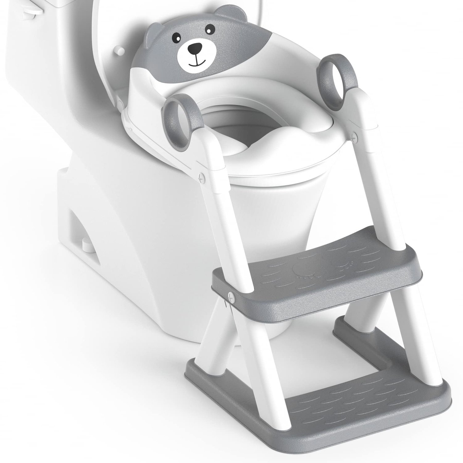 Potty Training Zitting voor Peuters met Antislip Onderkant en Verstelbare Trap
