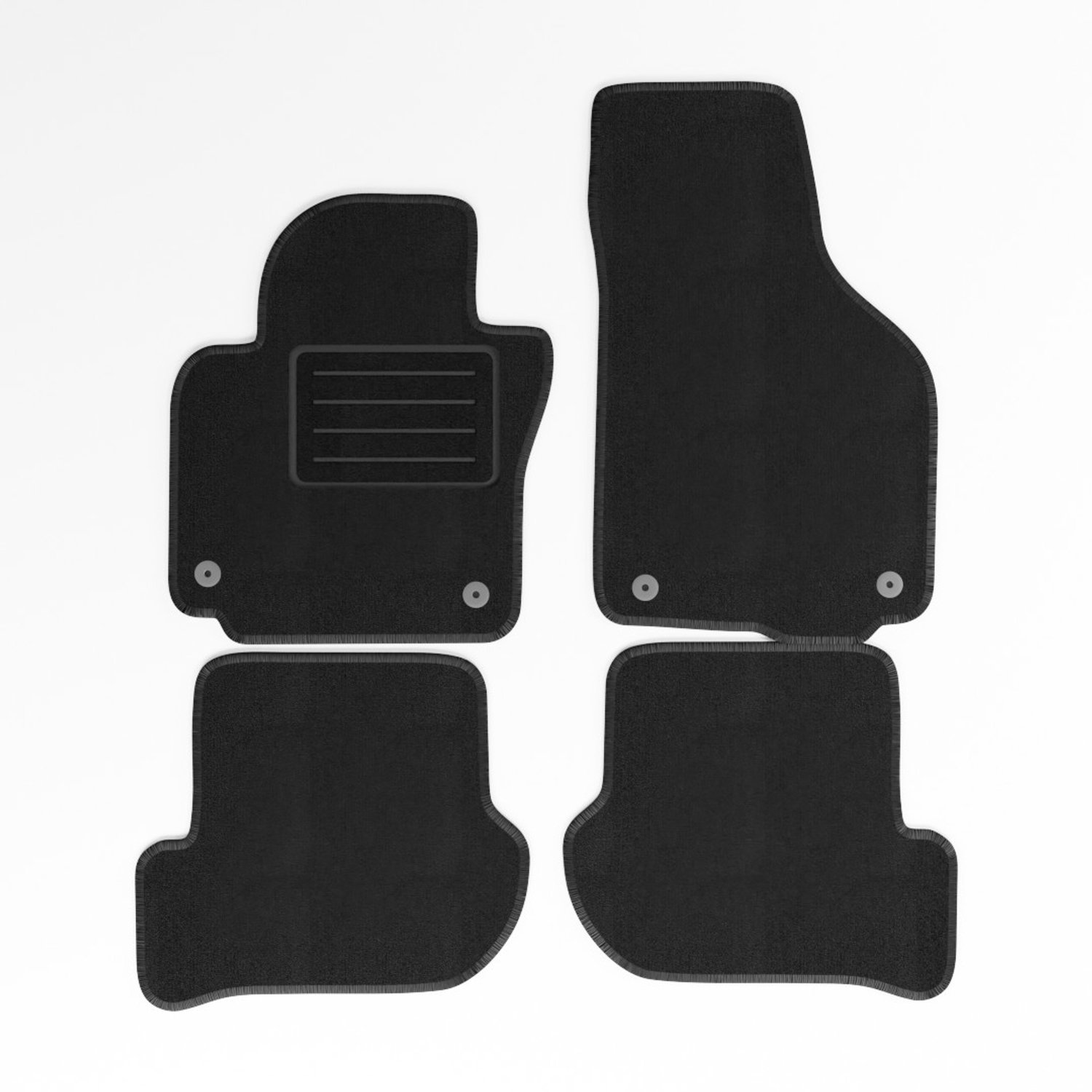 Mats4all | Naaldvilt automatten passend voor Skoda Yeti 2009-2017 | Antislip | Met versterking | 4-delig | Automatten | Mattenset
