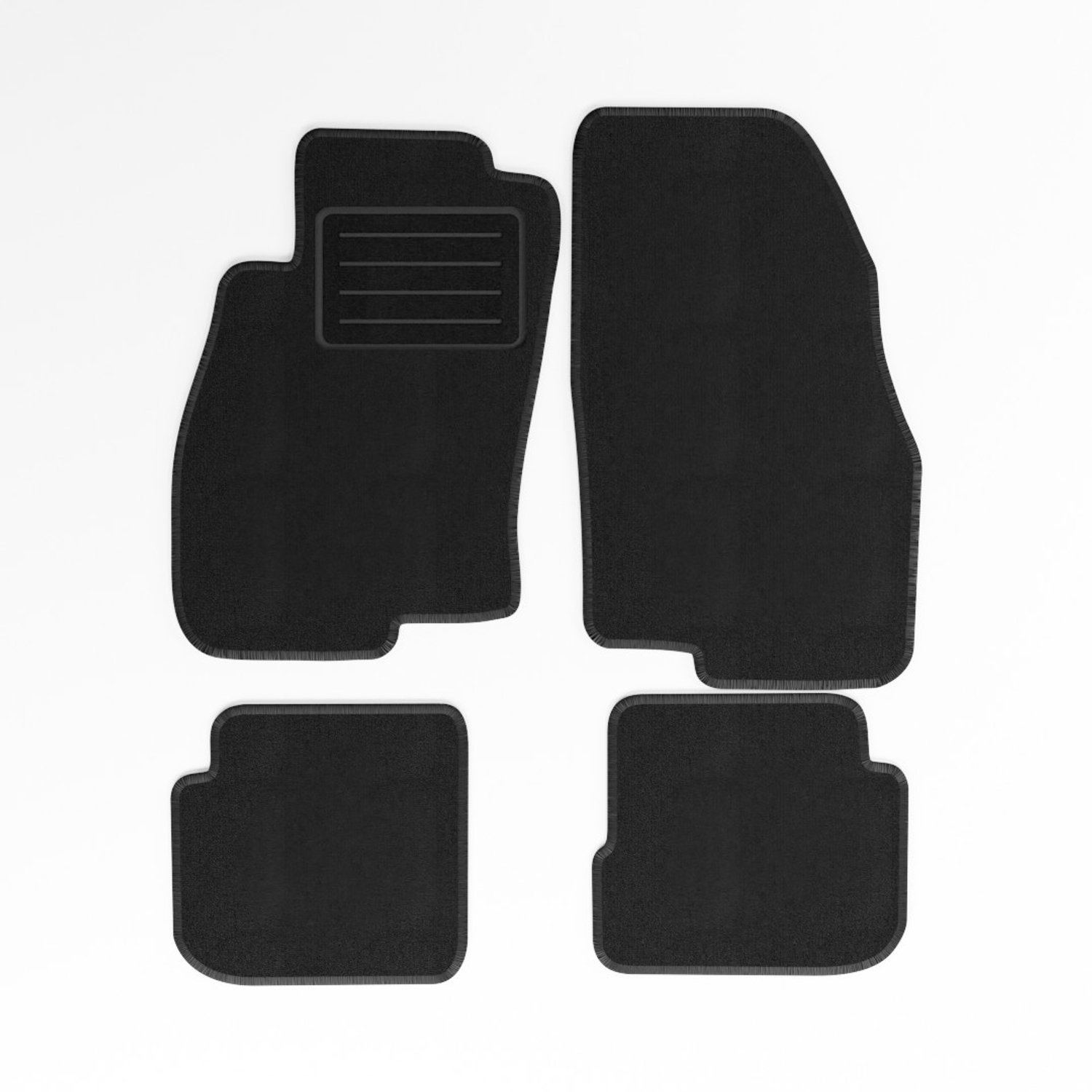 Mats4all | Naaldvilt automatten passend voor Fiat Punto Evo 2009-2012 | Antislip | Met versterking | 4-delig | Automatten | Mattenset