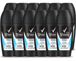 Rexona Men 12 x Rexona Men - Invisible Fresh - Deo Roll-on - Anti-transpirant - 50 ml - Voordeelverpakking - 12 stuks
