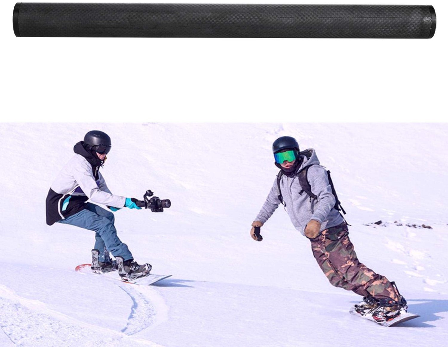 Monopod lichtgewicht - Verlengstuk - Carbon buis - Gimbal - Video-opnamen - Schokbestendig