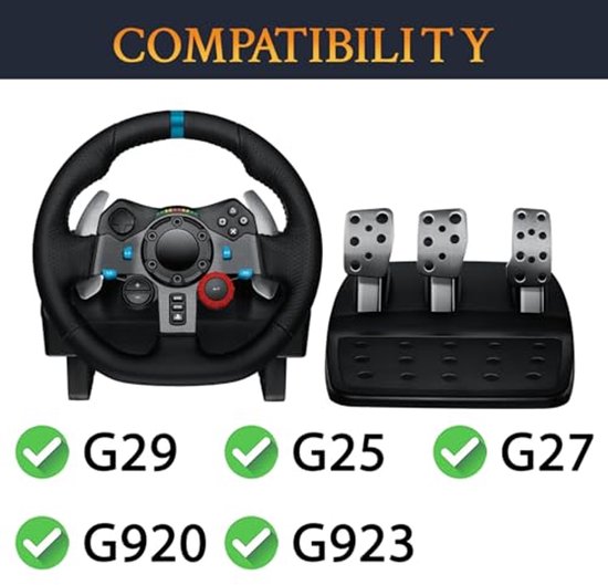 3-Delige Pedaalveren voor Logitech G25/G27/G29/G920/G923 van Logitech — afbeelding 2