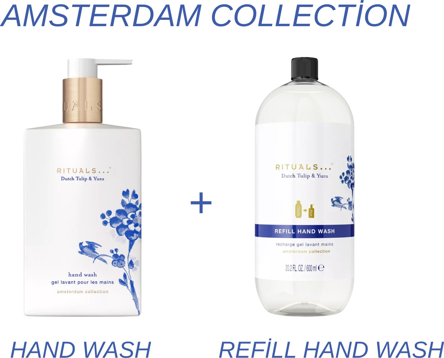 Rituals - Amsterdam Collection - Hand Wash 300 ml + Refill Hand Wash 600 ml - Handzeep - Navulling Handzeep