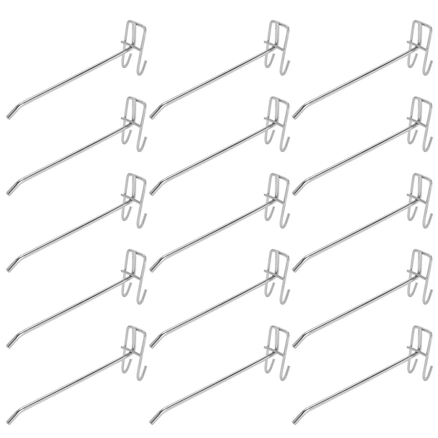 Pegboard Hooks - Sterke Wandbeugels - Organisatie in Garage en Winkel - 30 Stuks - Handige Haakjes - Geschikt voor Garages en Winkels - K...