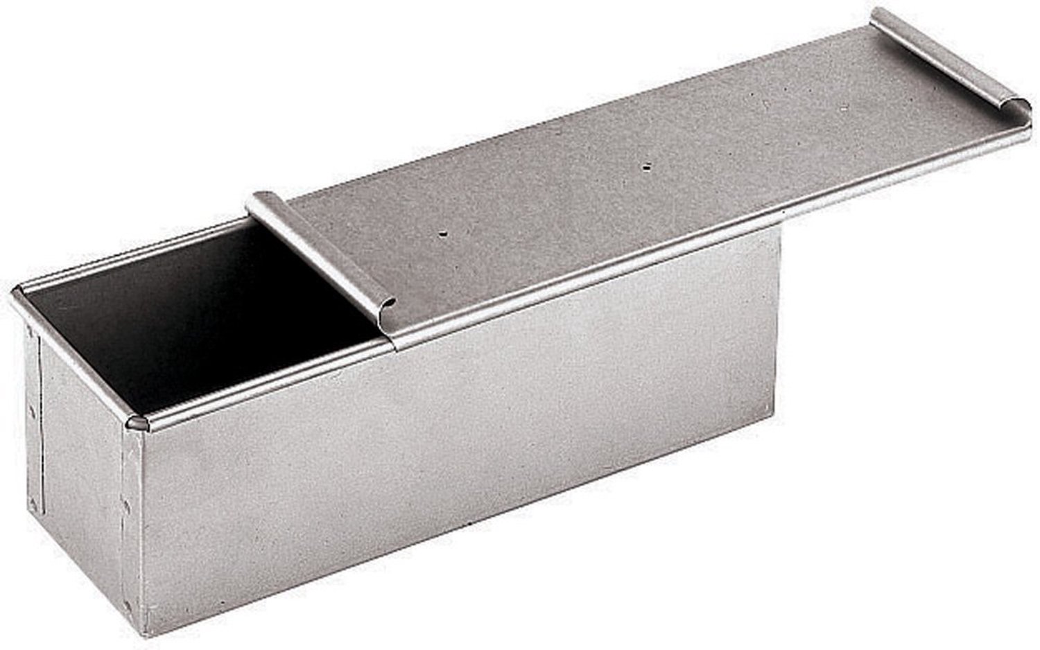Broodpan van Aluminium Staal met Deksel - 30 x 10 cm