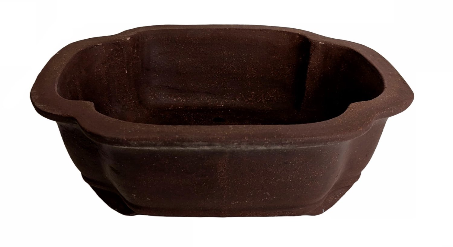 Ongelakte keramische bonsaipot - 20 cm - design 5
