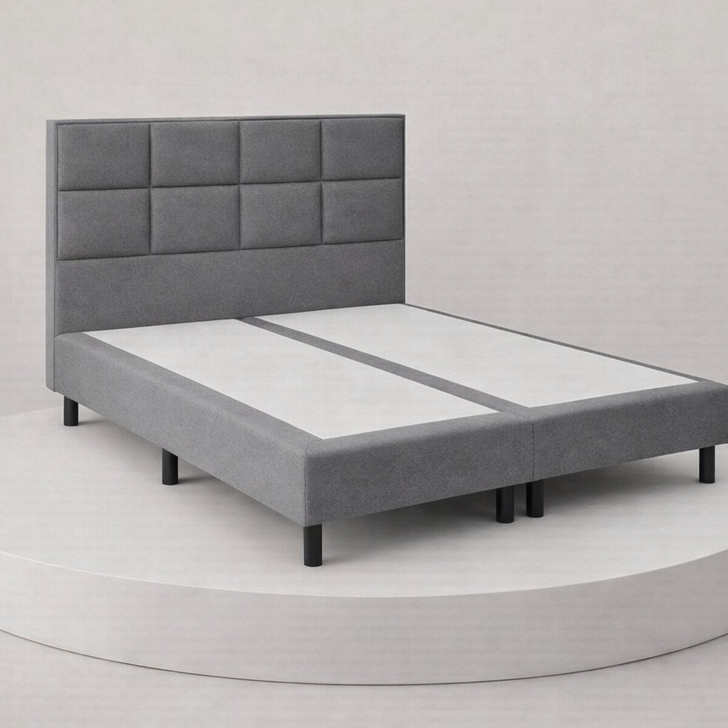BalBedden Boxspring DreamLux - 120x200 Zonder matras - Grijs 8 Vaks - BalBedden