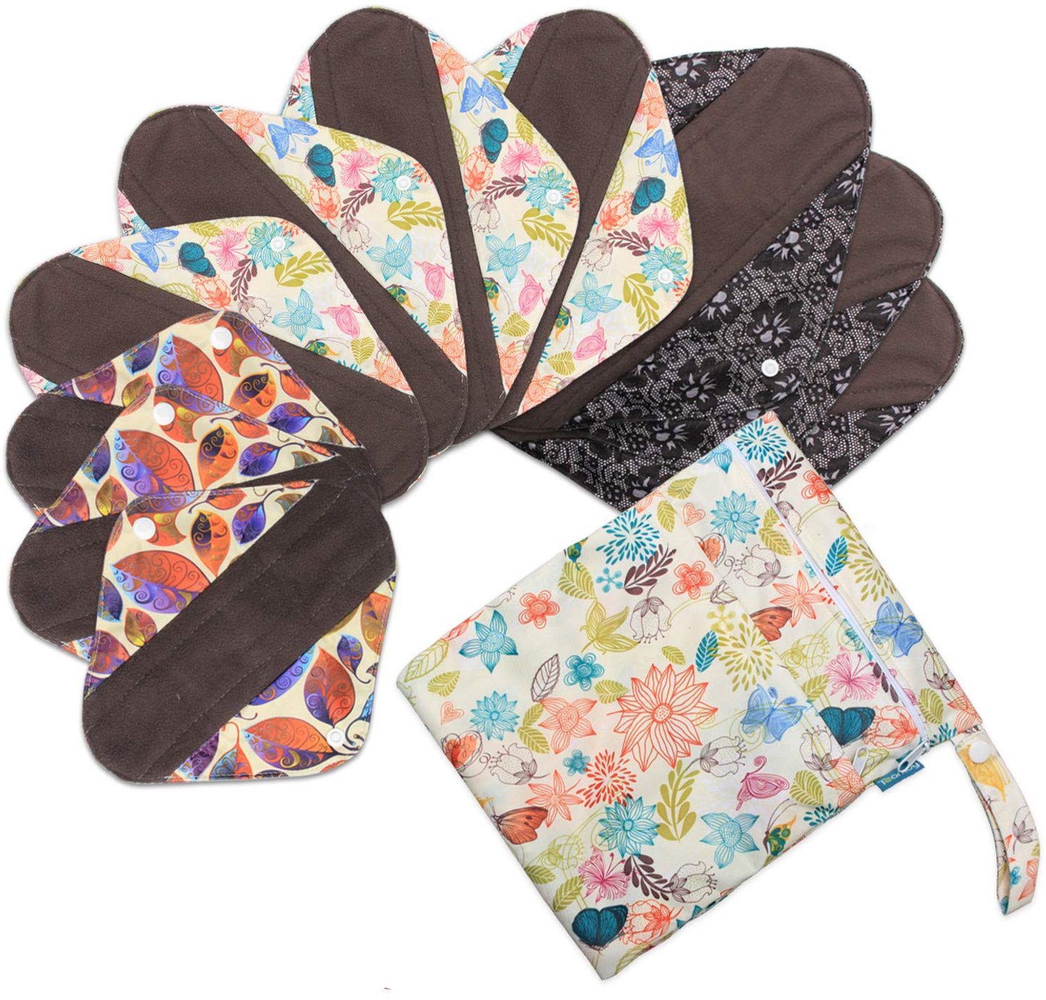 Herbruikbare Bamboe Pantyliners Set van 10