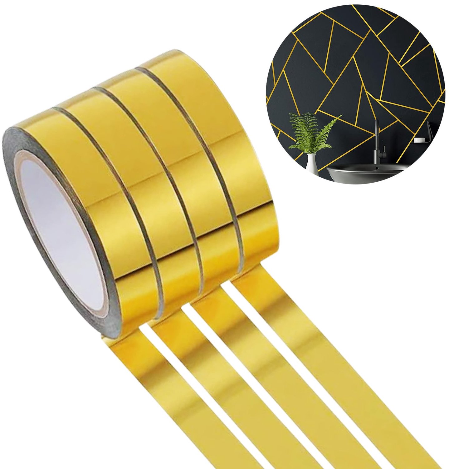 Decoratieve Tape Set in Goud