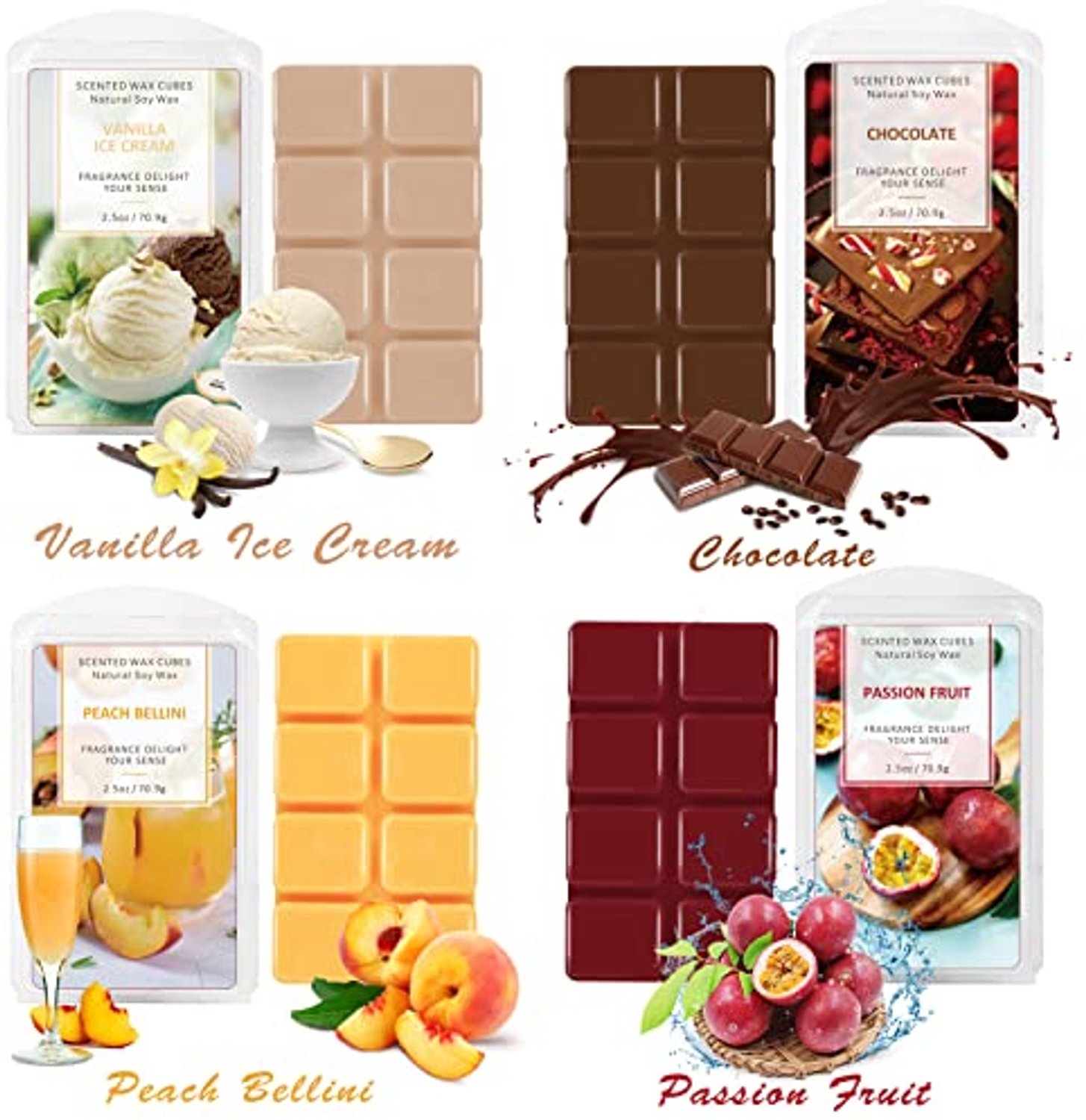 Geur Wax Melts, 100% Sojawas, 8 Geuren