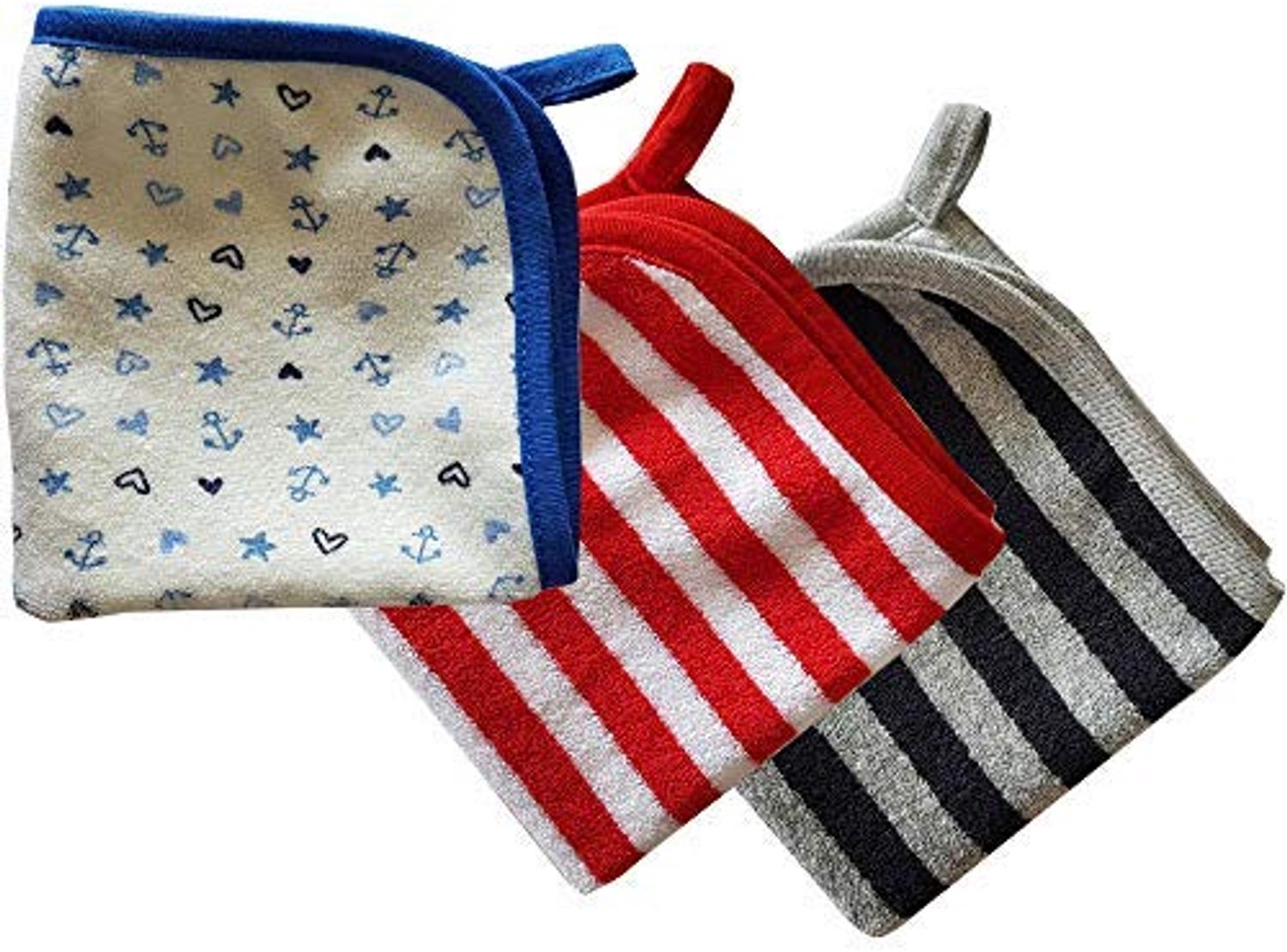 Premium Muslin en Terry Babydoekjes, Set van 3