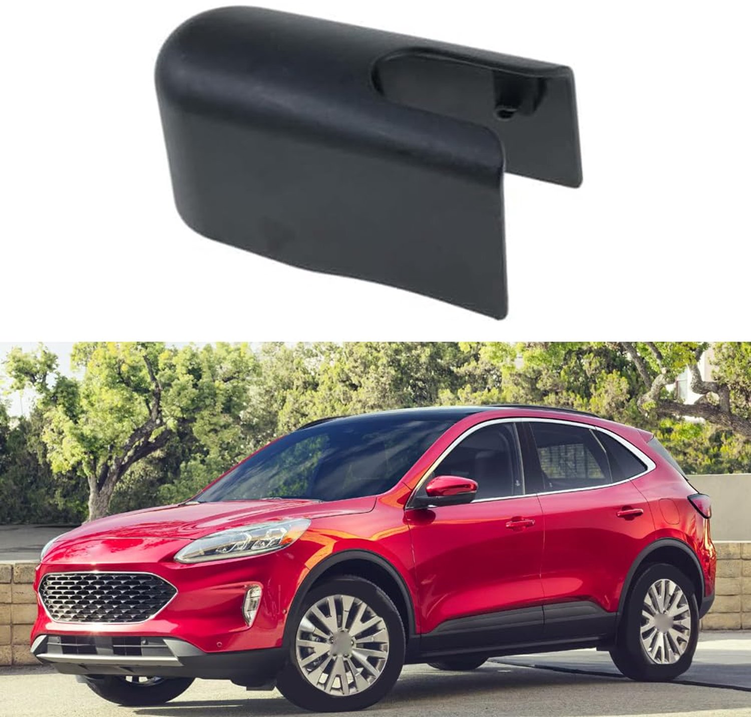 Achterruitwisser Arm Afdekking voor Ford Escape, Zwart