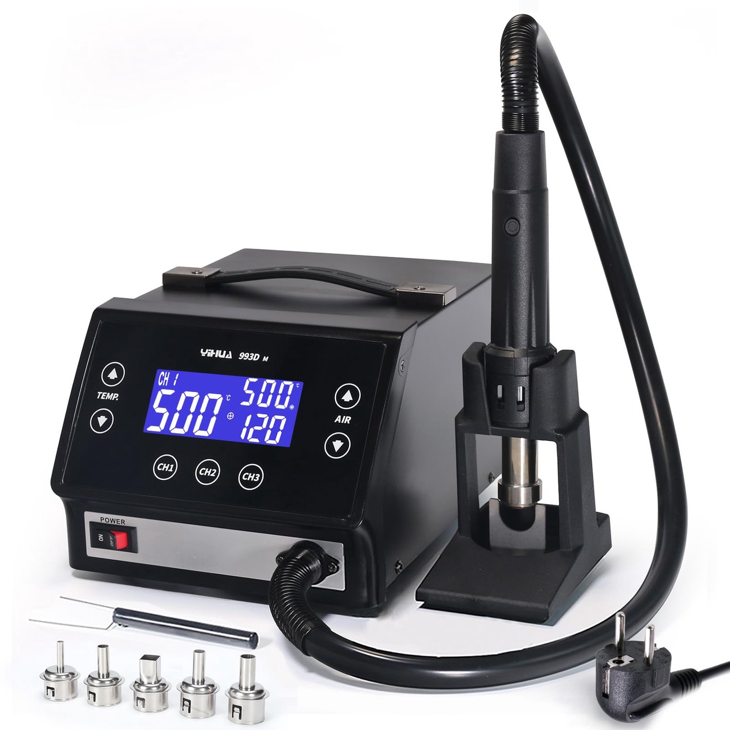 Hoogwaardige Hot Air Soldering Station met Temperatuurstabilisatie