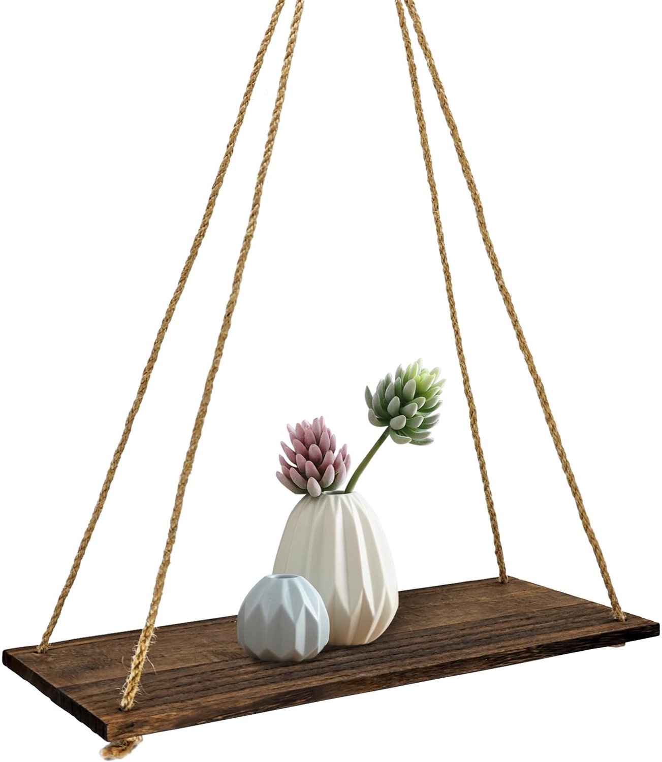 Multifunctionele Drijvende Houten Planken met Schommeltouw