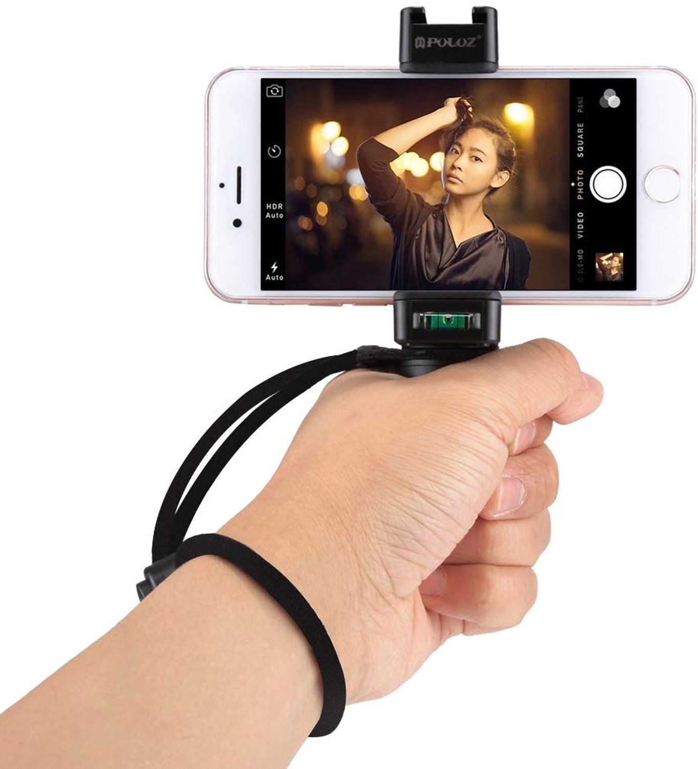 Smartphone Stabilizer Houder voor Tripod - Geel