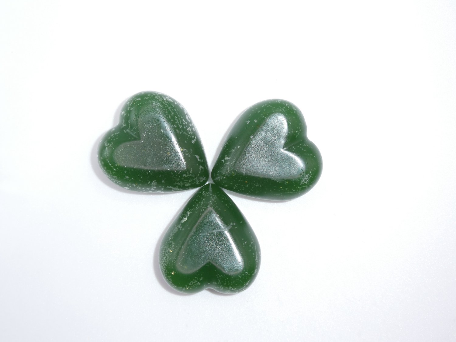 Wax melts Harten 3 stuks, Groen Granny smith geur